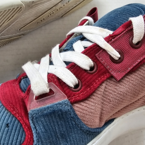 GIVENCHY WING Multicolor Cord Velvet Sneakers Size 39 - Picture 15 of 16